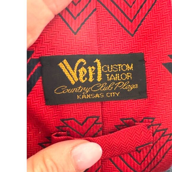 Vintage Designer Necktie Bundle Set of3 Abstract Geometric Silk Classic Menswear - Picture 3 of 5